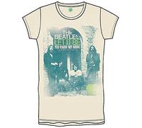 The Beatles Boy's Let It Be You Know My Name Short Sleeve T-Shirt, Off-White (Natural), X-Large