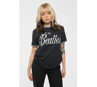 The Beatles Bug Logo Ringer T-Shirt in Black | Size: Large The Beatles Black L