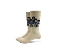 The Beatles Cartoon Group Official Womens Beige Socks (UK Size 4-7) One Size