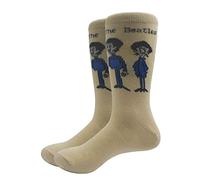 The Beatles Cartoon Group Standing Official Womens Beige Socks (UK Size 4-7) UK Size 4-7