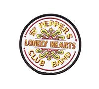 The Beatles Classic Embroidered Sew or Iron on Patch - Off-white - 3 5" Diameter
