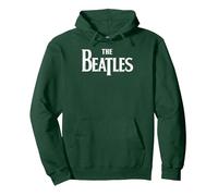 The Beatles - Classic Logo Pullover Hoodie, Adult Unisex, Dark Green, X-Large