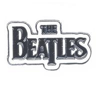 The Beatles Drop T Logo Badge in White The Beatles White