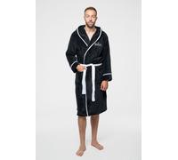 The Beatles Drop T Logo Bathrobe in Black | Size: Small The Beatles Black S
