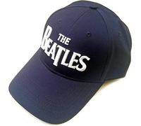 The Beatles 'Drop T Logo' (Navy) Baseball Cap