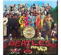 The Beatles Fridge Magnet SGT Pepper Official 76mm x 76mm One Size
