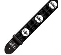The Beatles Guitar Strap - Black | Officially Licensed 2" Polyester Adjustable Strap | Vegan-Friendly & Durable Design | 63” Long