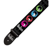The Beatles Guitar Strap - Faces | Officially Licensed 2" Polyester Adjustable Strap | Vegan-Friendly & Durable Design | 63” Long