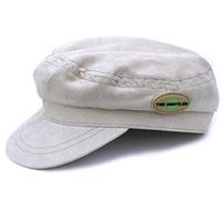 The Beatles Help Apple logo badge Official retro Beige Moleskin Cap X-Large 61cm