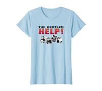 The Beatles - Help! T-Shirt, Women, Baby Blue, XX-Large