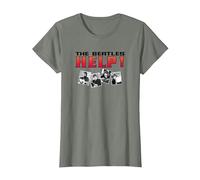 The Beatles - Help! T-Shirt, Women, Olive Heather, Large