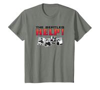 The Beatles - Help! T-Shirt, Youth, Olive Heather, 3T