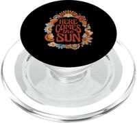 The Beatles - Here Comes The Sun Retro Vintage Flowers PopSockets PopGrip for MagSafe