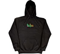 The Beatles Hoodie 3 Savile Row Band Logo Official Unisex Black Pullover L
