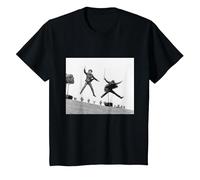 The Beatles John Lennon & George Harrison Beatlemania 1964 T-Shirt, Youth, Black, 4T