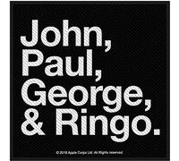 The Beatles - John, Paul, George and Ringo Woven Sew On Patch