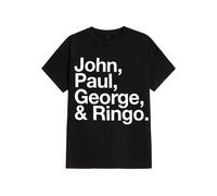 The Beatles - John, Paul, George & Ringo - T-Shirt - black - L - 100% Cotton,Jersey L