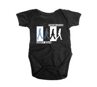 The Beatles Kids Baby Grow: Abbey Road Colours Crossing - 0 - 3 Months - Black