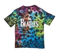 The Beatles Kids T Shirt Drop T Band Logo New Official Dye Wash Grey, Grey, Medium (7/8 Yrs)