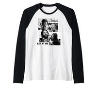 The Beatles Let It Be Tiles Rock Pop Band Raglan Baseball Tee