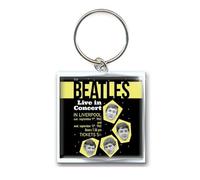 The Beatles Live in Concert 1962 poster Keyring in Black The Beatles Black One Size