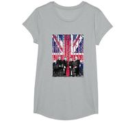 The Beatles Liverpool Flag T-Shirt, Girls, Heather Grey, Medium