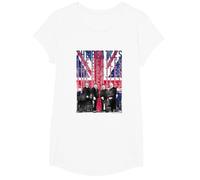The Beatles Liverpool Flag T-Shirt, Girls, White, Medium