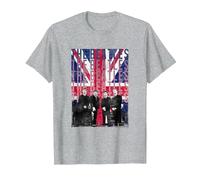 The Beatles Liverpool Flag T-Shirt, Men, Heather Grey, 4X-Large