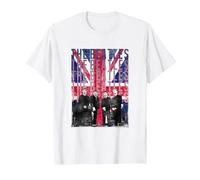 The Beatles Liverpool Flag T-Shirt, Men, White, 5X-Large