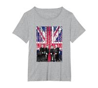 The Beatles Liverpool Flag T-Shirt, Women's Plus, Heather Grey, 3X
