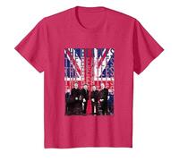 The Beatles Liverpool Flag T-Shirt, Youth, Red Heather, Medium
