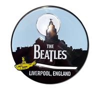 The Beatles Liverpool Skyline & Yellow Submarine Fridge Magnet The Beatles Multicolor