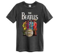 The Beatles Lonely Hearts Amplified Vintage Charcoal Medium T Shirts