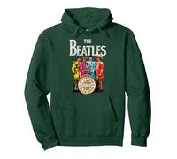The Beatles - Lonely Hearts Sergeant Hoodie Pullover Hoodie, Adult Unisex, Dark Green, Medium