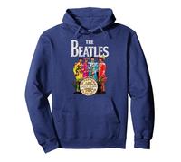 The Beatles - Lonely Hearts Sergeant Hoodie Pullover Hoodie, Adult Unisex, Navy Blue, XX-Large