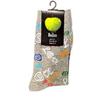 The Beatles Love Graffitti Logo Official Womens Grey Socks (UK Size 4-7) One Size