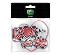 The Beatles Love Me Do Car Rubber Magnet in White The Beatles White