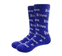 The Beatles Love Me Do Repeat Logo Official Unisex Blue Socks UK Size 7-11 One Size