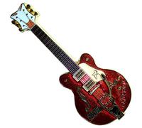 The Beatles Mathew Street Rust Guitar Fridge Magnet in Red The Beatles Red