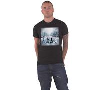 The Beatles Men's Abbey Christmas T-Shirt Black