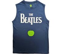 The Beatles Men's Apple Cotton Logo Tank Top in Blue | Size: Small The Beatles Blue S