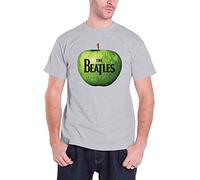 The Beatles Men's Apple Short Sleeve T-Shirt, Grey, Medium