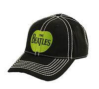 Rock Off Trade Strapback Cap The Beatles Apple Logo Mens Black Official