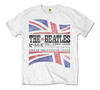 The Beatles Men's Budokan Set List T-Shirt, White, X-Large