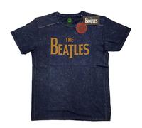 The Beatles Men's Drop T Logo T-Shirt in Navy | Size: Small The Beatles Navy S