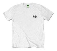 The Beatles Men's Drop T Logo T-Shirt in White | Size: XL The Beatles White XL