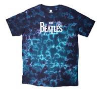 The Beatles Men's Drop T Logo Washed T-Shirt in Blue | Size: Small The Beatles Blue S