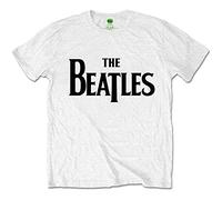 The Beatles Men's Drop T Short Sleeve T-Shirt, White, Small