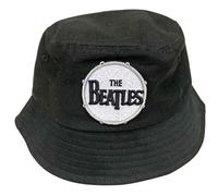 The Beatles Men's Drum Logo Bucket Hat in Black | Size: Large/XL The Beatles Black L/XL