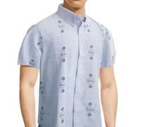 The Beatles Men's Drum Shirt in Blue | Size: Small The Beatles Blue S